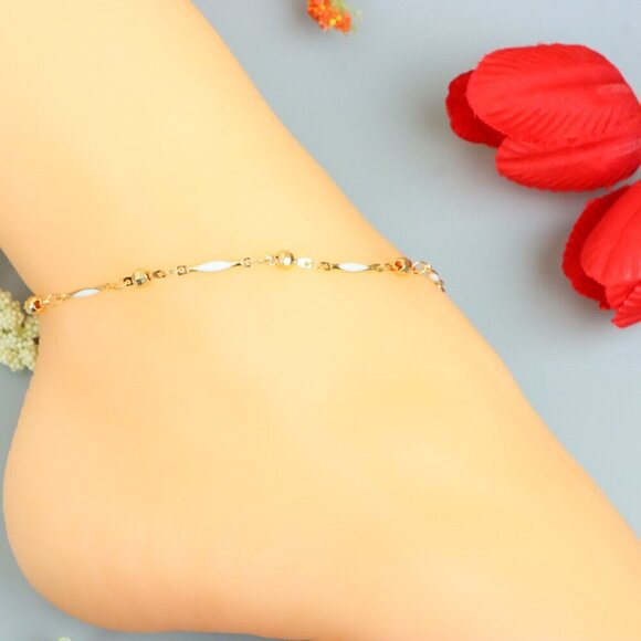 "Handmade Anklet – A Stylish Choice for Women, Thoughtful Gift Idea, EVCH1685 - Picture 4 of 10